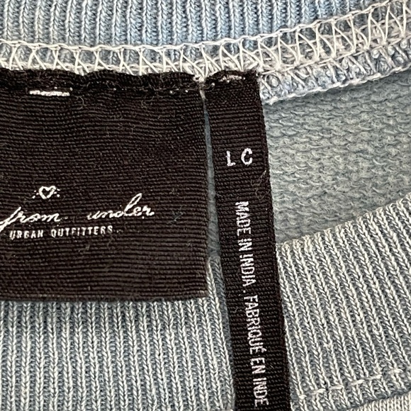 Out From Under Urban Outfitters size large boxy crop sweatshirt athleisure cozy - Picture 4 of 12